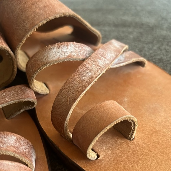 Zora by St Thomas Hand Made Brown Leather Sandals Size 8 - Picture 15 of 16